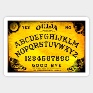 Ouija Board Yellow Sticker